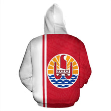 Load image into Gallery viewer, Tahiti All Over Hoodie - Polynesian Straight Version - BN04