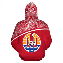 Load image into Gallery viewer, Tahiti All Over Hoodie - Polynesia Curve Style - BN09