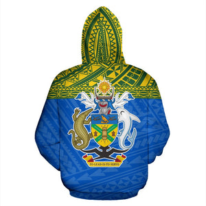 Solomon Islands All Over Hoodie - Polynesian Hoodie Style Back