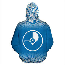 Load image into Gallery viewer, Yap All Over Hoodie - Blue Fog Style - BN09