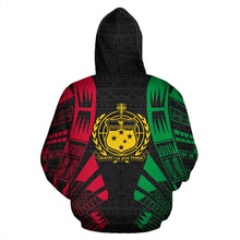 Load image into Gallery viewer, Samoa All Over Hoodie - Color Tattoo Style back