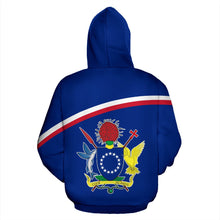 Load image into Gallery viewer, Cook Islands All Over Hoodie - Polynesian Curve Version Back