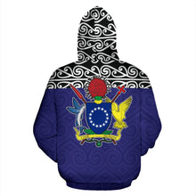 Load image into Gallery viewer, Cook Islands All Over Hoodie - Maori Hoodie Version back