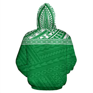 Poly All Over Hoodie - Polynesian Green Version Back