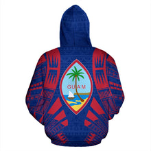 Load image into Gallery viewer, Guam All Over Hoodie - Polynenesian Tattoo Style back