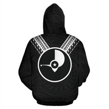 Load image into Gallery viewer, Yap All Over Hoodie - Black Sailor Style back