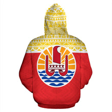 Load image into Gallery viewer, Marquesas Islands All Over Hoodie - Polynesian Hoodie Style Back