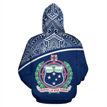 Load image into Gallery viewer, Samoa All Over Hoodie - Polynesia Curve Style - BN09