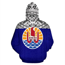 Load image into Gallery viewer, French Polynesia All Over Hoodie - Polynesian Blue Version - BN09