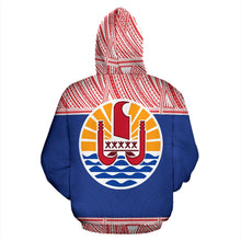 Load image into Gallery viewer, Tuamotu Polynesian All Over Hoodie - Polynesian Hoodie Style Back