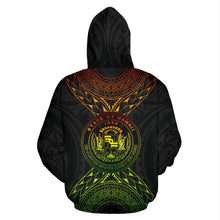 Load image into Gallery viewer, Hawaii Map Polynesian All Over Hoodie back