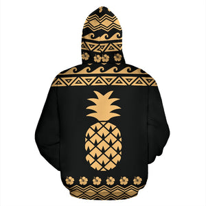 Hawaii All Over Hoodie - Polynesian Pineapple Hoodie - BN04