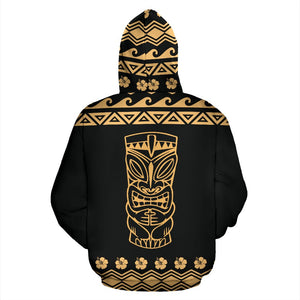 Hawaii All Over Hoodie - Polynesian Tiki Hoodie - BN04