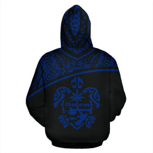 Load image into Gallery viewer, Guam All Over Hoodie - Micronesian Curve Blue Style - BN09