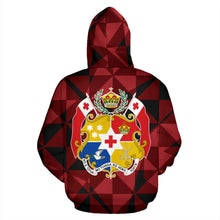Load image into Gallery viewer, Tonga All Over Hoodie - Pattern Style Back