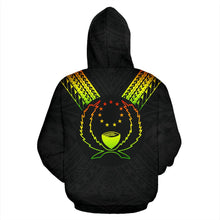 Load image into Gallery viewer, Pohnpei All Over Hoodie - Reggae Color Sailor Style back