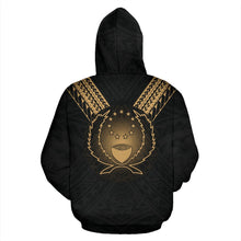 Load image into Gallery viewer, Pohnpei All Over Hoodie - Gold Sailor Style back