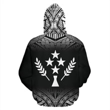 Load image into Gallery viewer, Kosrae All Over Hoodie - Black Fog Style - BN09