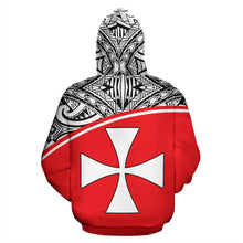 Load image into Gallery viewer, Wallis and Futuna All Over Hoodie - Polynesian Curve Version - BN09