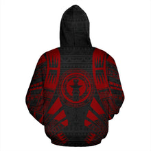 Load image into Gallery viewer, CNMI All Over Hoodie - Red Tattoo Style back