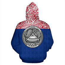 Load image into Gallery viewer, American Samoa All Over Hoodie - Polynesian Hoodie Style Back