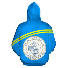 Load image into Gallery viewer, Palau All Over Hoodie - Polynesian Curve Version Back
