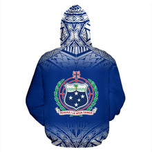 Load image into Gallery viewer, Samoa All Over Hoodie - Polynesian Fog Version Back