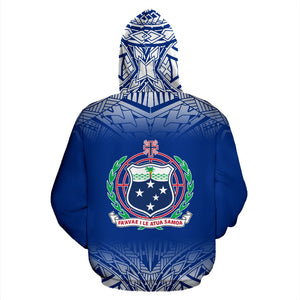 Samoa All Over Hoodie - Polynesian Fog Version Back
