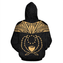 Load image into Gallery viewer, Pohnpei All Over Hoodie - Gold Neck Style back