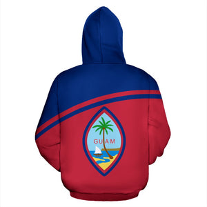 Guam All Over Hoodie - Polynesian Curve Version Back