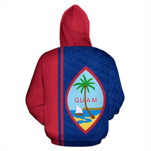 Load image into Gallery viewer, Guam All Over Hoodie - Polynesian Straight Version back