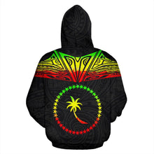 Load image into Gallery viewer, Chuuk All Over Hoodie - Reggae Neck Style back
