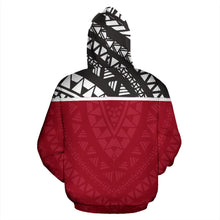 Load image into Gallery viewer, Palau All Over Hoodie - Polynesian Red Version back