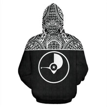 Load image into Gallery viewer, Yap All Over Hoodie - Micronesian Black Version - BN09