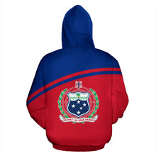 Load image into Gallery viewer, Samoa All Over Hoodie - Polynesian Curve Version Back