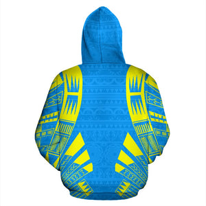 Palau All Over Hoodie - Polynesian Tattoo Style back