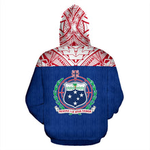 Load image into Gallery viewer, Samoa All Over Hoodie - Polynesian Hoodie Style Back
