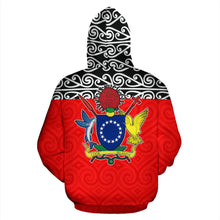Load image into Gallery viewer, Cook Islands All Over Hoodie - Polynesian Red Version Back