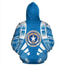 Load image into Gallery viewer, The Northern Mariana Islands All Over Hoodie - Polynesian Tattoo Style Back
