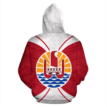 Load image into Gallery viewer, Tahiti All Over Hoodie - Polynesian Impact Version back