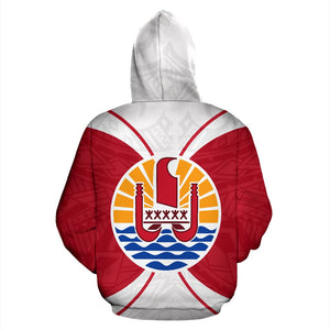 Tahiti All Over Hoodie - Polynesian Impact Version back