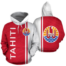 Load image into Gallery viewer, Tahiti All Over Hoodie - Polynesian Straight Version - BN04