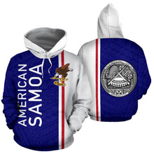 Load image into Gallery viewer, American Samoa All Over Hoodie - Polynesian Straight Version