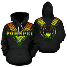 Load image into Gallery viewer, Pohnpei All Over Hoodie - Reggae Color Sailor Style 