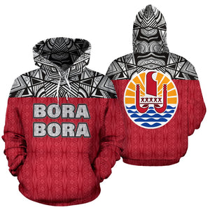 Bora Bora All Over Hoodie - Polynesian Hoodie Version