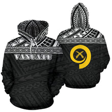 Load image into Gallery viewer, Vanuatu All Over Hoodie - Polynesian Black Version