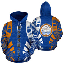 Load image into Gallery viewer, Marshall Islands All Over Hoodie - Tattoo Style