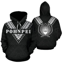Load image into Gallery viewer, Pohnpei All Over Hoodie - Black Sailor Style 