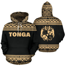 Load image into Gallery viewer, Tonga All Over Hoodie - Polynesian Gold Version
