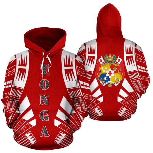 Tonga All Over Hoodie- Polynesian Tattoo Style